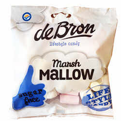 Marsh mallows suikervrij van de Bron