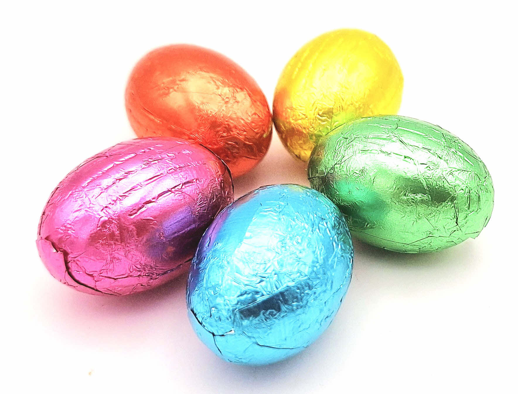 Paaseitjes in folie (staniol)