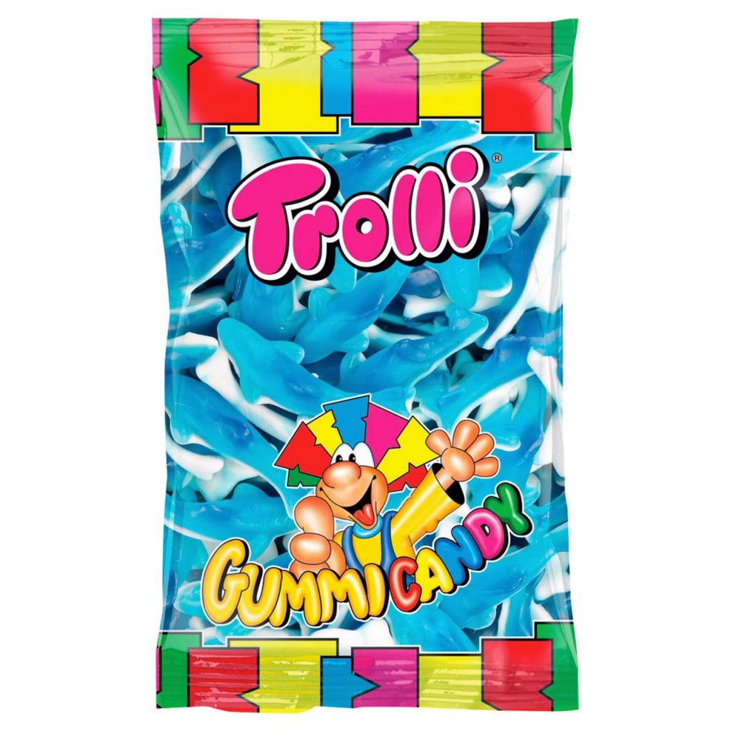 Trolli Haaien gums met schuimsuiker