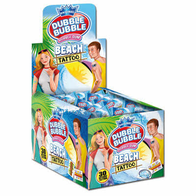 Dubble Bubble Beach Tattoo gum