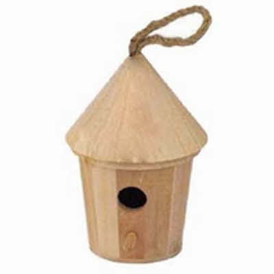 Vogelhuisje rond groot