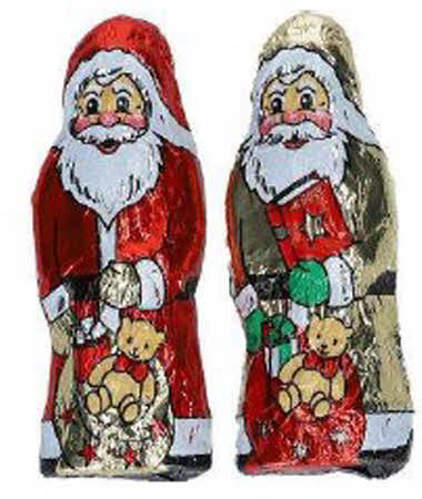 Kerstmannetjes massief en plat