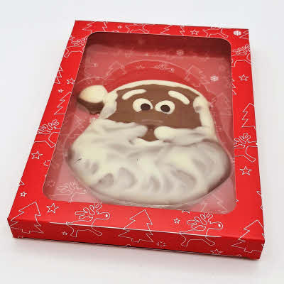 Hoofd Kerstman in doosje