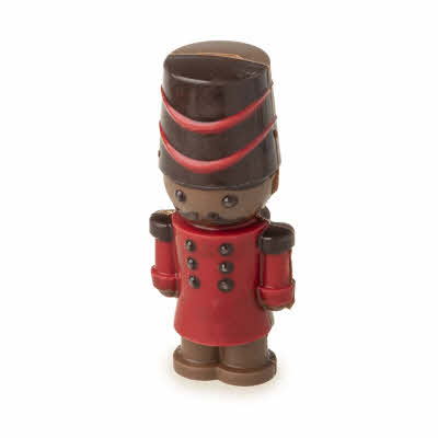 Speelgoed soldaatje van chocolade