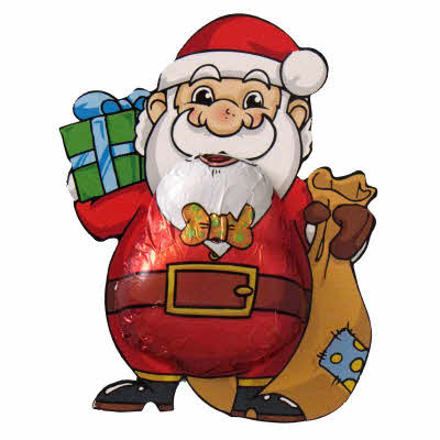 Kerstman chocolaatje